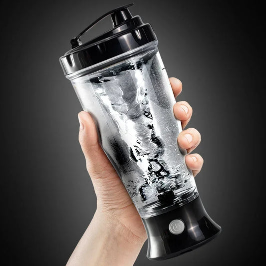 Gadget Kingdom™ 350ml Electric Protein Shaker Blender – Fully Automatic Vortex Mixing Bottle, UK Certified