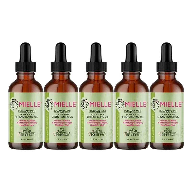 Mielle Rosemary Mint Scalp & Hair Strengthening Oil – Nourishes, Repairs Split Ends, and Promotes Healthy Hair Growth