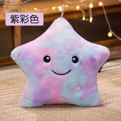 LED Glowing Star Plush Toy: Soft Stuffed Pillow Doll with Lights for Kids’ Gifts & Home Décor