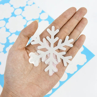 Christmas Luminous Snowflake Window Stickers – Glow-in-the-Dark PVC Snowflakes for Festive Home Décor