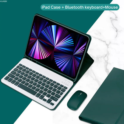 Detachable Keyboard Case for iPad: Compatible with iPad Pro 11 & More - Multi-Functional Cover with Built-In Keyboard