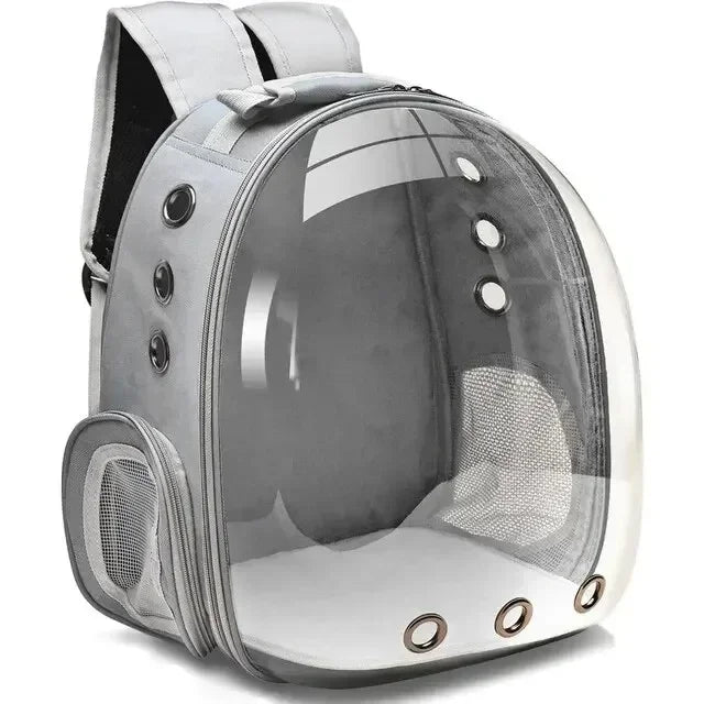 Transparent Bubble Backpack for Cats - Stylish Pet Carrier with Comfortable Space for Your Furry Friend