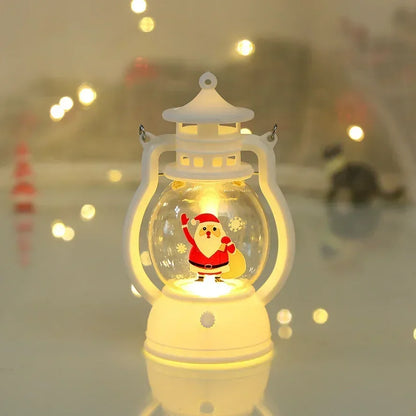 2025 Christmas Ornaments with LED Lantern Light – Santa Claus & Merry Christmas Décor for Home, Xmas Tree, and Gift