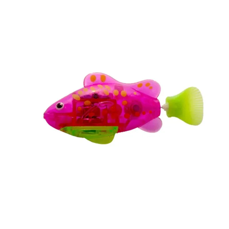 LED Interactive Swimming Robot Fish Toy for Cats: Glowing Electric Fish to Stimulate Pet Hunting Instincts