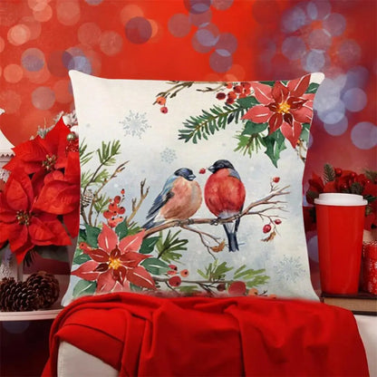 Merry Christmas Cushion Cover Set – Festive Pillowcases for Home Décor, Holiday Ornament for 2025