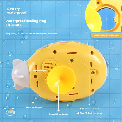 Electric Submarine Baby Bath Toy: Water Sprinkler Shower Toy with Suction Cup for Kids’ Fun Bathtime