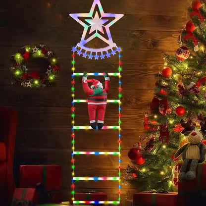 LED Ladder Light for Santa Claus – Christmas String Lamp for Indoor/Outdoor, Window & Garden Décor, Xmas Tree Hanging Strip Light 1