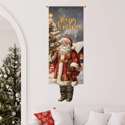 Christmas Gingerbread Man Hanging Flag Navidad Natal Noel Pendant Merry Christmas Decorations For Home 2024 Happy New Year 2025