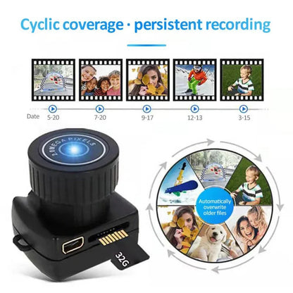 Ultra Mini Camera – Portable HD Video &amp; Audio Recorder, Webcam, Sports DV Camcorder, Small Body Security Protection Camera