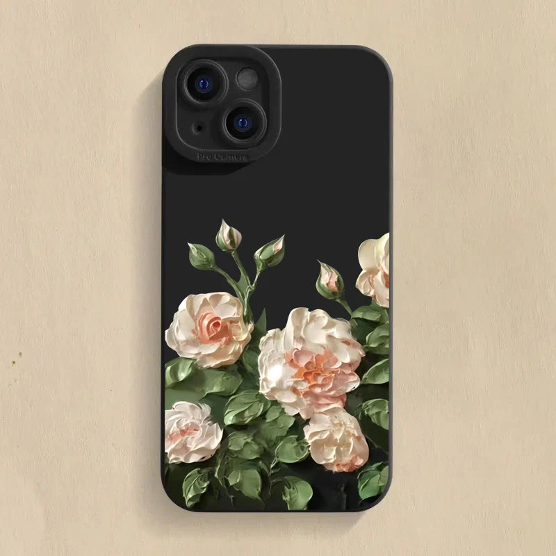 Rose Flower Phone Case for Redmi Note: Stylish Soft Silicone Cover