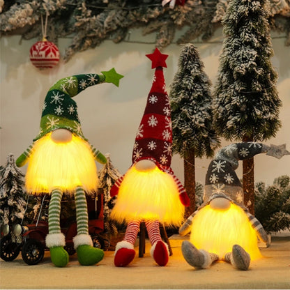 Christmas Gnome Faceless Doll Night Light – Festive Holiday Ornament for Home Décor