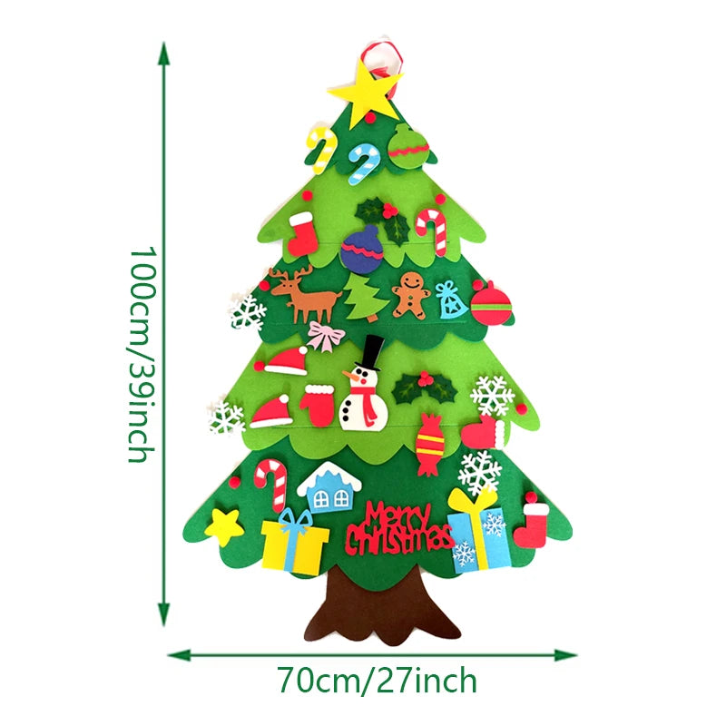 DIY Felt Christmas Tree – Festive Home Decoration for Kids & Family – Navidad 2024 Ornaments