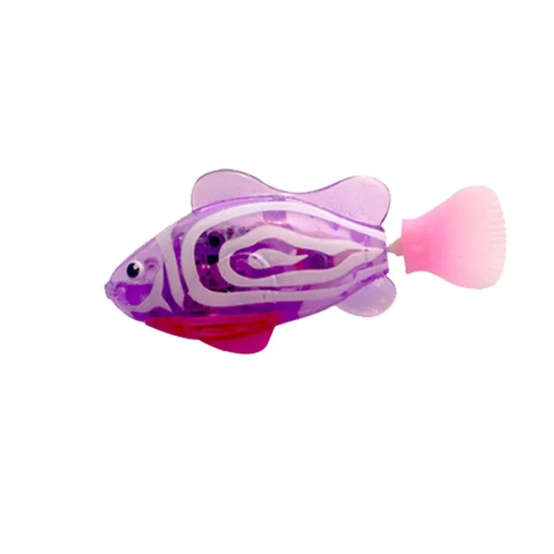 LED Interactive Swimming Robot Fish Toy for Cats: Glowing Electric Fish to Stimulate Pet Hunting Instincts