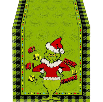 Linen Green Christmas Table Runner: Merry Holiday Tablecloth for Xmas & New Year Decorations (2025)