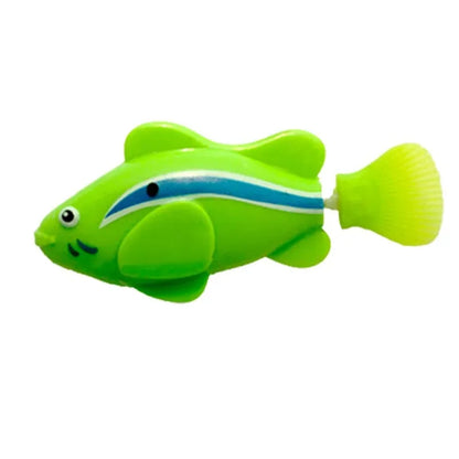 LED Interactive Swimming Robot Fish Toy for Cats: Glowing Electric Fish to Stimulate Pet Hunting Instincts