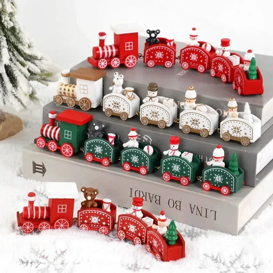 Mini Christmas Train Toy: Festive Plastic Christmas Ornament for Home Décor & Gifts – 2025 Holiday & New Year Celebration