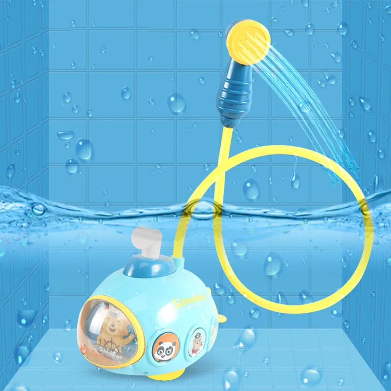 Electric Submarine Baby Bath Toy: Water Sprinkler Shower Toy with Suction Cup for Kids’ Fun Bathtime