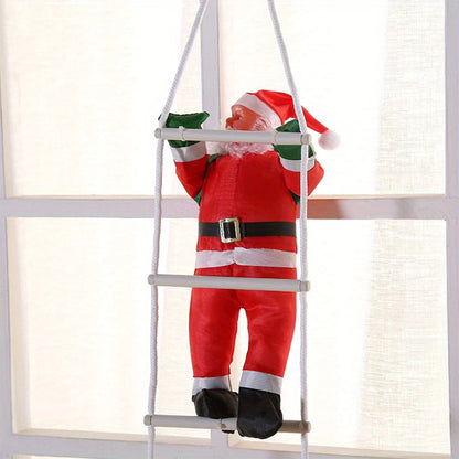 Christmas Santa Claus Ladder Decoration – Festive Hanging Ornament for Home & Tree Decor