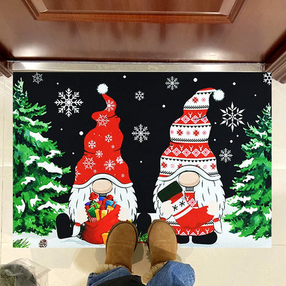 Merry Christmas Doormat: Santa Claus Anti-Slip Outdoor Rug for Holiday Décor