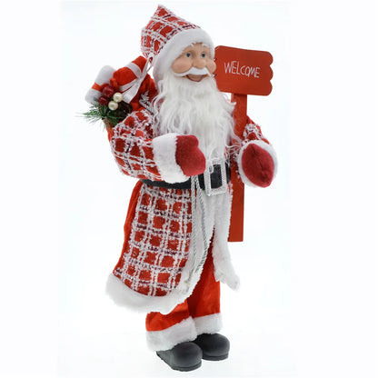 45cm Santa Claus Doll Christmas Decoration – Festive Ornament for Home, Tree & Holiday Gifting