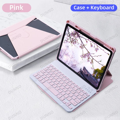 Rotatable Keyboard Case for iPad: Smart Back Cover with 360° Rotation for iPad Pro 11, Air 4/5, 10th Gen, 10.2 & 10.5 Models