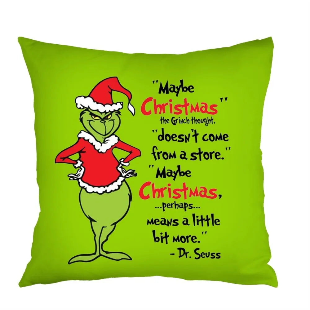 Festive Christmas Lumbar Pillowcase: Fun Holiday Cushion Cover for Sofa and Home Décor