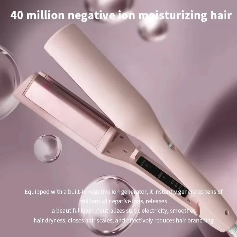 2024 Portable Mini Curling Wand: Negative Ion Wave Hair Styler, Fast-Heating Egg Roll Curling Machine for Travel & Home Use