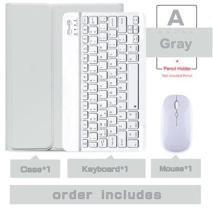 Wireless Keyboard & Mouse Set for iPad: Bluetooth Keyboard Case for iPad Pro 13/11 (M4/M2 2024), Air 5/4/2, 10.2, 9th/8th/7th Gen