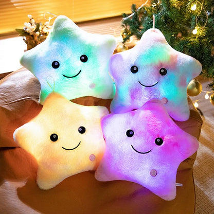 LED Glowing Star Plush Toy: Soft Stuffed Pillow Doll with Lights for Kids’ Gifts & Home Décor