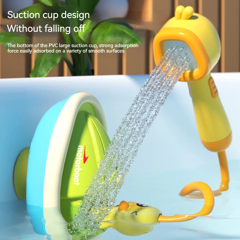 Cute Electric Duck Bath Toy: Water Spray Interactive Bathtub Fun for Kids & Babies