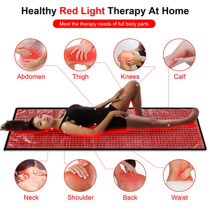 Red Light Device Near Infrared Mat 1280pcs LED Large Pads for Whole Full Body Mat Blanket Home Relaxation Device