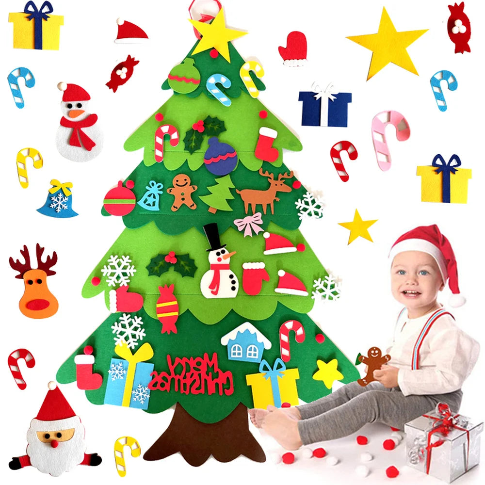 DIY Felt Christmas Tree – Festive Home Decoration for Kids & Family – Navidad 2024 Ornaments