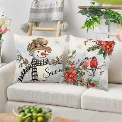 Merry Christmas Cushion Cover Set – Festive Pillowcases for Home Décor, Holiday Ornament for 2025