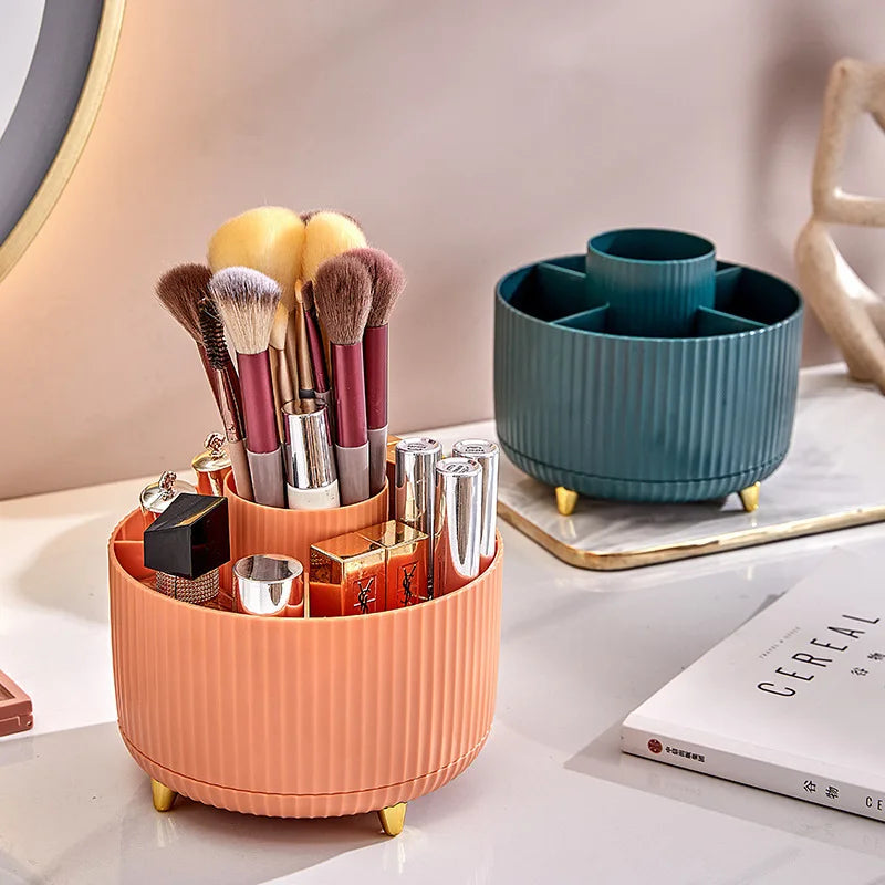 GlowUK™ Desktop Rotating Storage Bucket – Simplify Your Makeup Storage