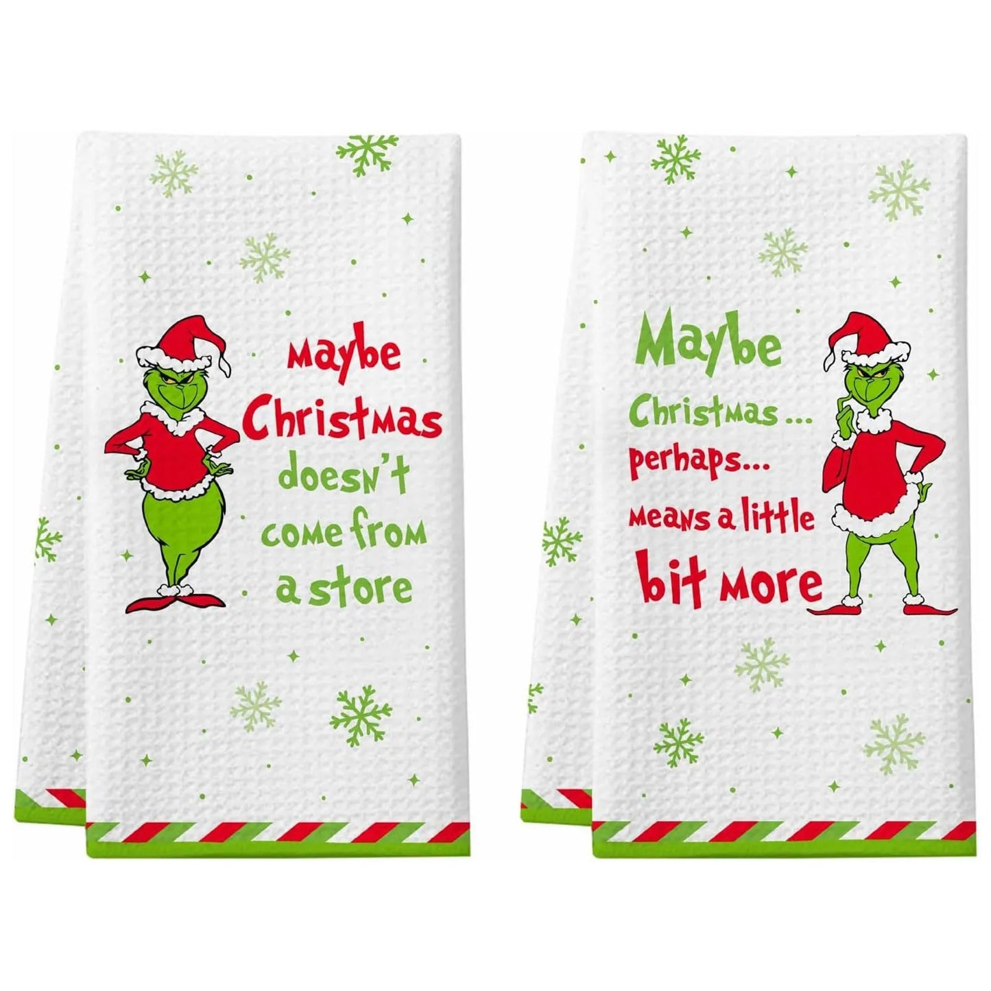 2-Piece Absorbent Kitchen Dish Towels: Ultra-Soft Hand Towels & Dishcloths for Quick Drying and Scrubbing