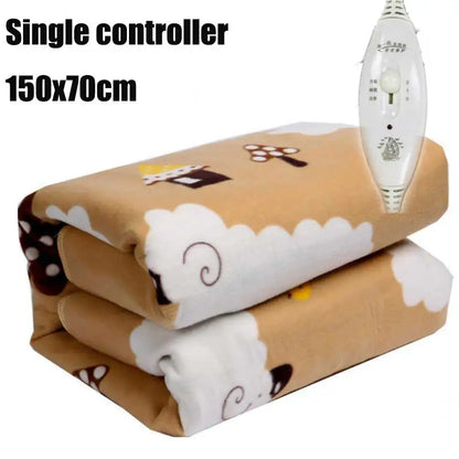 UK Smart Electric Heated Blanket: Winter Heating Blanket with Adjustable Temperature & Timer, Heated Carpet Mat