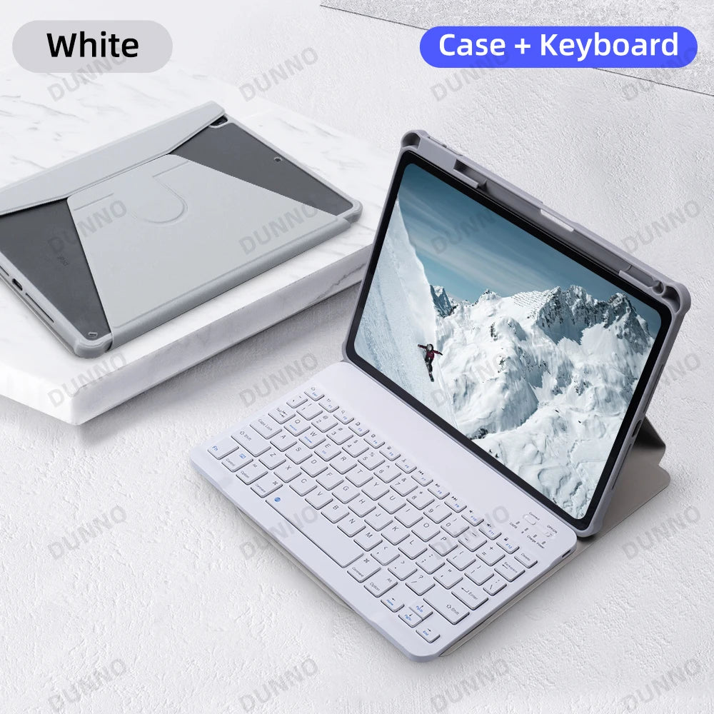 Rotatable Keyboard Case for iPad: Smart Back Cover with 360° Rotation for iPad Pro 11, Air 4/5, 10th Gen, 10.2 & 10.5 Models