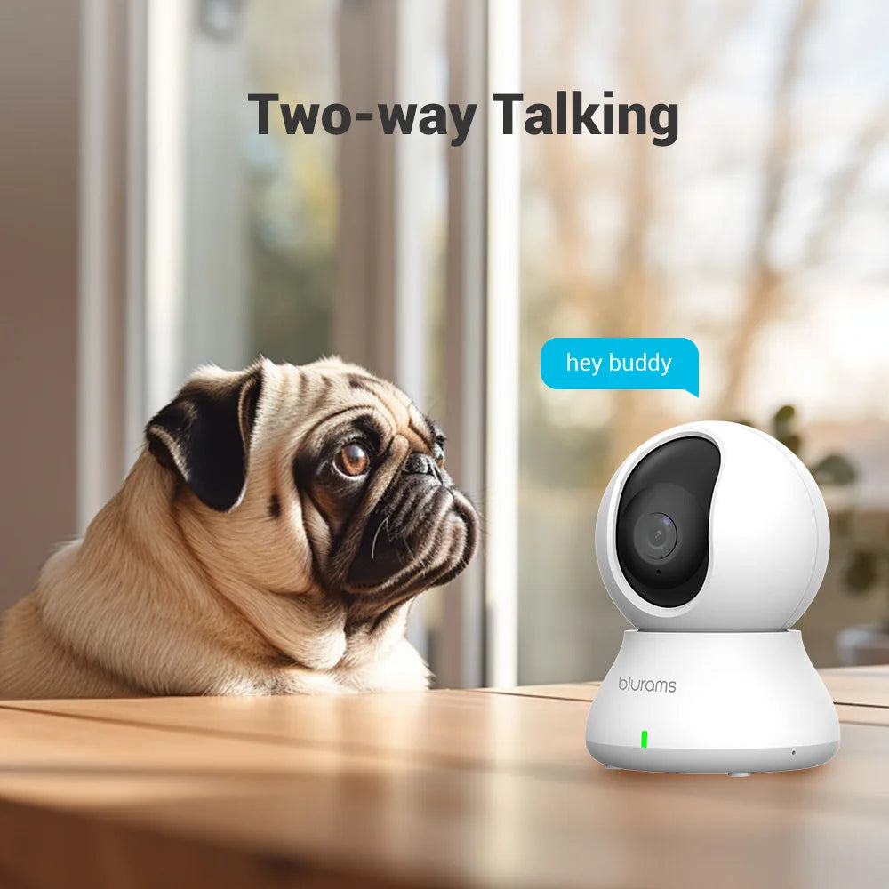 2K Indoor WiFi Security Camera – 360° PTZ IP Camera with App, 2-Way Talk, Night Vision