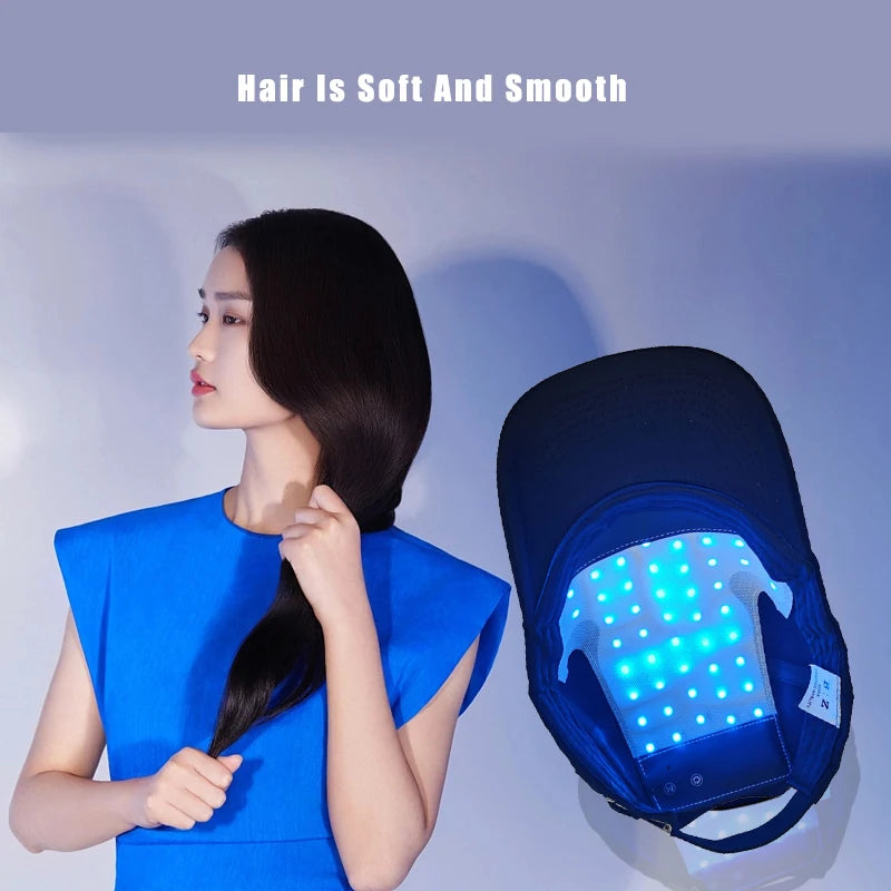 LED Red Light Infrared Hair Cap  Scalp Care Hat With Red And Blue Light 660nm 850nm