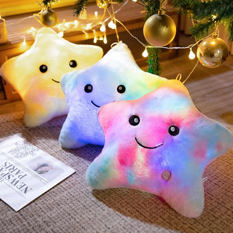 LED Glowing Star Plush Toy: Soft Stuffed Pillow Doll with Lights for Kids’ Gifts & Home Décor