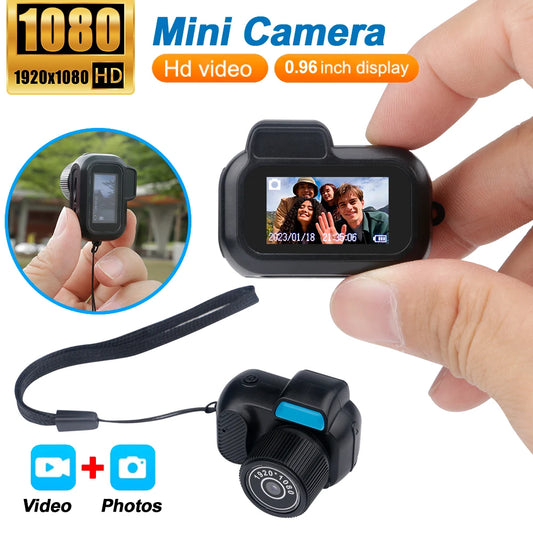 Mini Camera with 0.96-Inch Screen: 1080P CMOS Portable Vintage Video Recorder – Indoor & Outdoor Sports Camera with TF Card Support