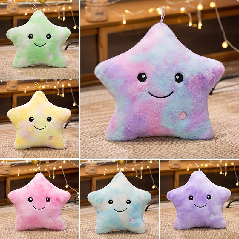 LED Glowing Star Plush Toy: Soft Stuffed Pillow Doll with Lights for Kids’ Gifts & Home Décor