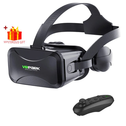 Virtual Reality 3D VR Glasses Headset for iPhone & Android - Smartphone Goggles with Headphone for Immersive Gaming & Movies