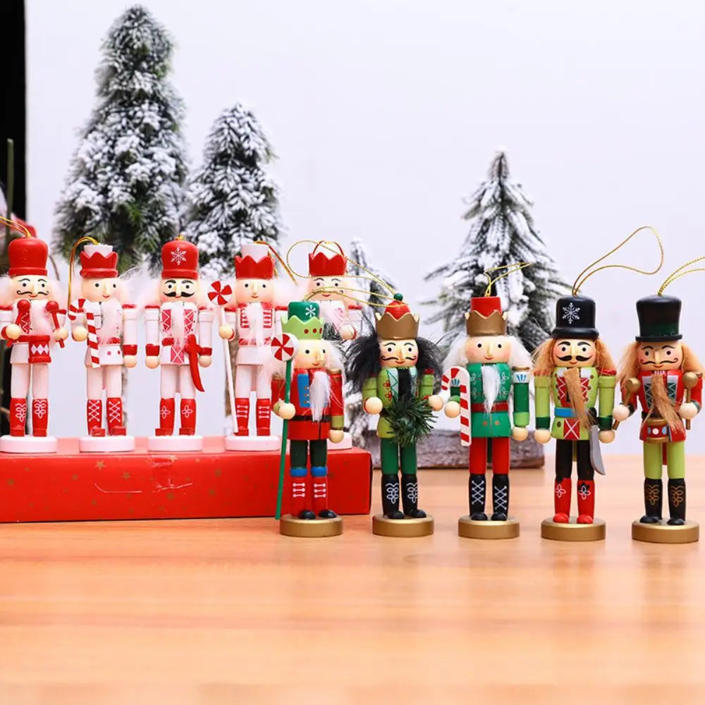 2024 Nutcracker Miniatures – Pink Series Nutcracker Puppet Ornaments for Desktop Décor, Christmas Soldiers & Band Dolls