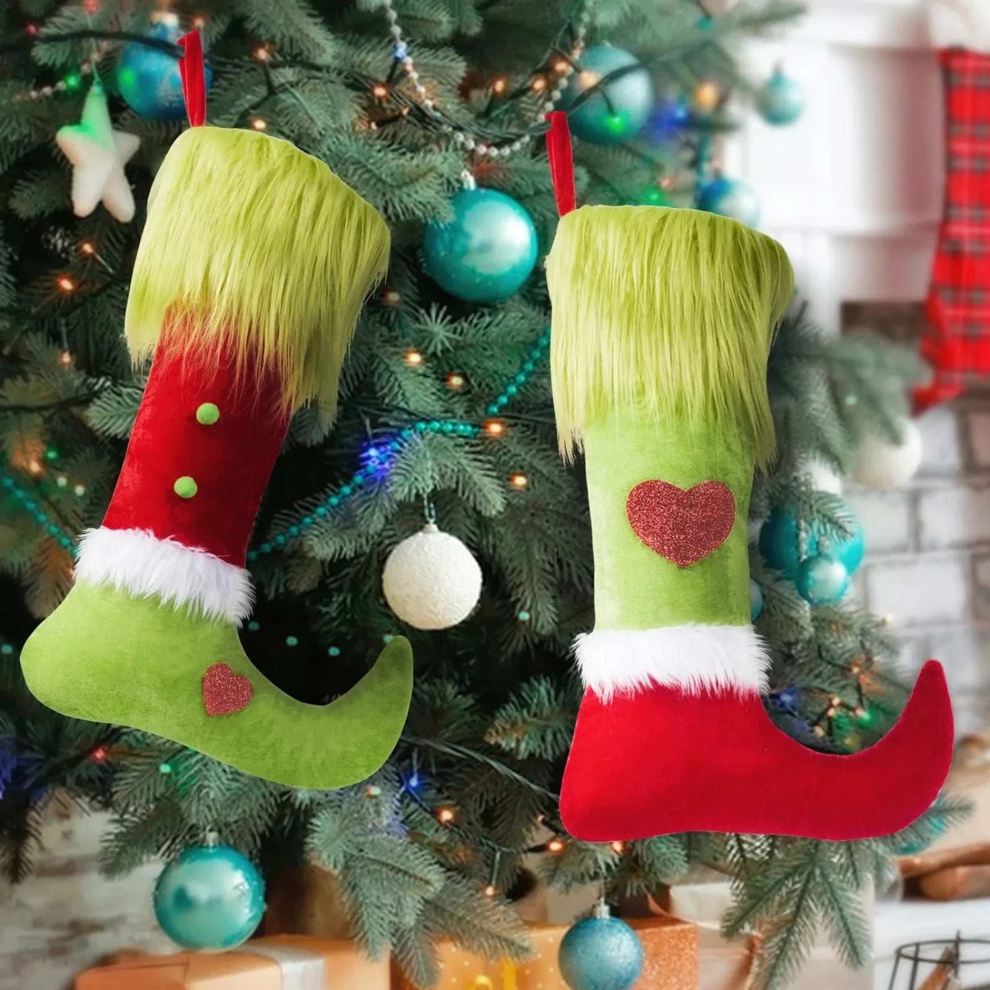 Christmas Socks Candy Bag – Holiday Gift Bag Pendant