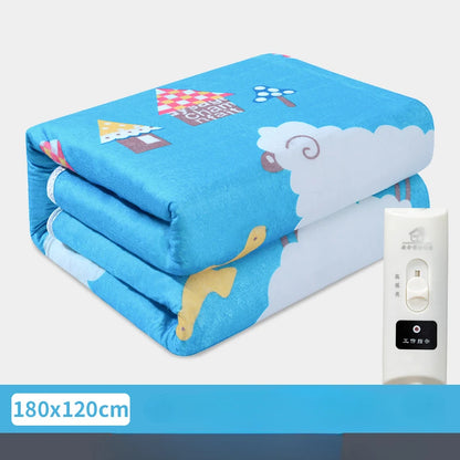 UK Smart Electric Heated Blanket: Winter Heating Blanket with Adjustable Temperature & Timer, Heated Carpet Mat