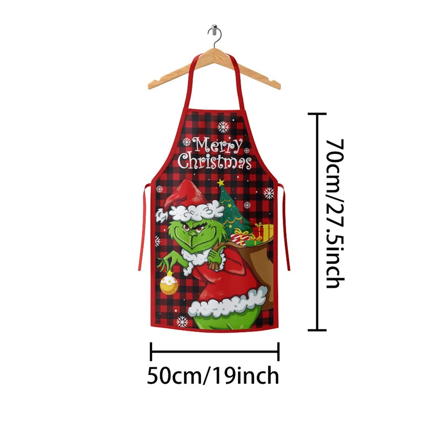 Christmas Aprons for Adults: Thickened Holiday Kitchen Apron for Family Parties & Home Decoration