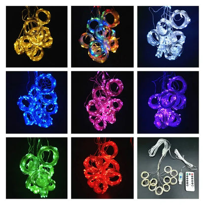 3/4/6M LED Curtain Lights Fairy Garland – 8-Mode USB Light String for Christmas, Weddings, Parties &  Home Décor