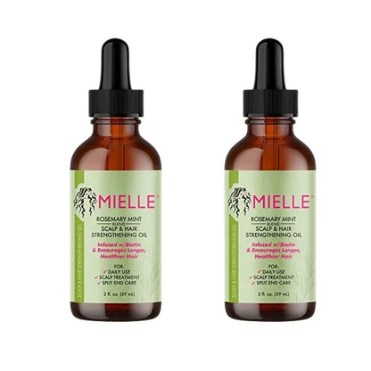 Mielle Rosemary Mint Scalp & Hair Strengthening Oil – Nourishes, Repairs Split Ends, and Promotes Healthy Hair Growth