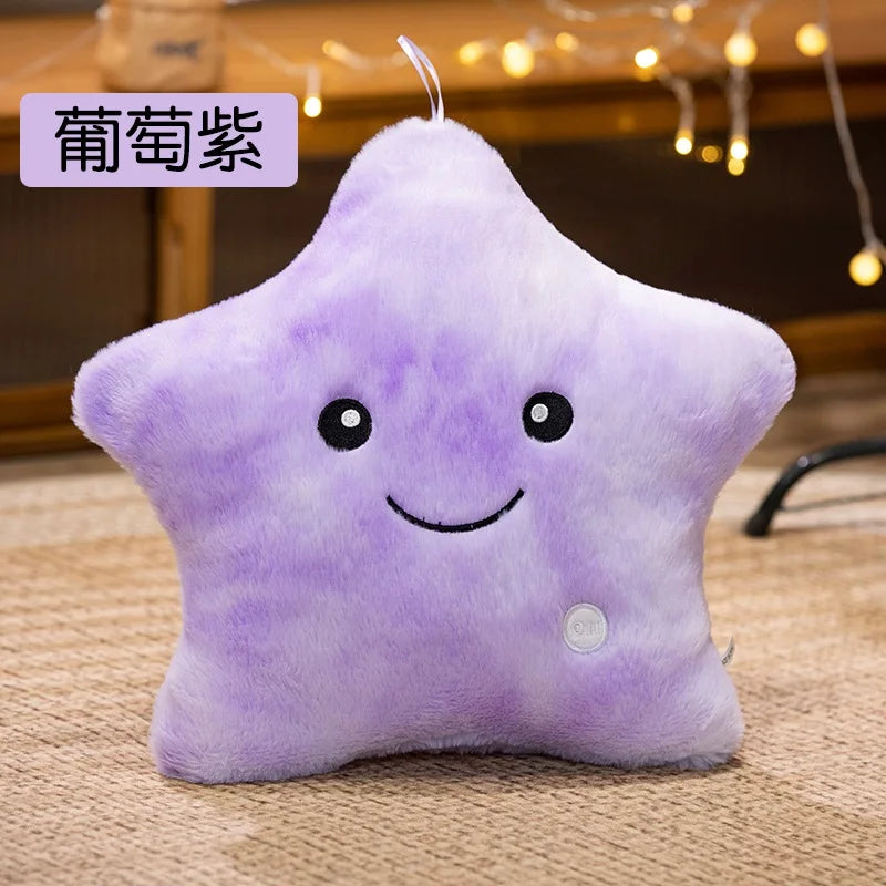 LED Glowing Star Plush Toy: Soft Stuffed Pillow Doll with Lights for Kids’ Gifts & Home Décor